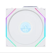 Lian Li UNI FAN TL WIRELESS LCD 1x140mm Beyaz Kasa Fanı thumbnail 1