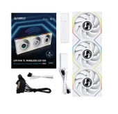 Lian Li UNI FAN TL WIRELESS LCD 3x120mm Beyaz Kasa Fanı thumbnail 5