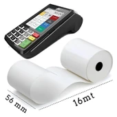 Bk Etiket X5 Tech Termal Yazar Kasa Pos Rulosu 56X16 mt (5paket 50 Rulo) thumbnail 5