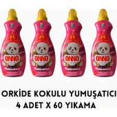 Onno Orkide Kokulu Çamaşır Yumuşatıcı 4 Adet x 60 Yıkama - 1