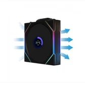 Lian Li UNI FAN TL WIRELESS LCD 3x120mm Siyah Kasa Fanı thumbnail 2