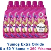 Yumoş Extra Konsantre Çamaşır Yumuşatıcısı Orkide 1440 ml 60 Yıkama x 6 Adet - 1