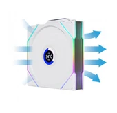 Lian Li UNI FAN TL WIRELESS LCD 3x120mm Beyaz Kasa Fanı thumbnail 2