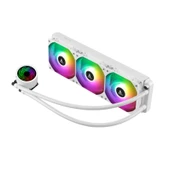 Segotep BeVere ARGB Beyaz 360 mm Intel(1700p/1851p)-AMD Uyumlu Sıvı Soğutucu thumbnail 3