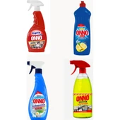Onno Temizlik Seti ( Yağ Çözücü - Cam Temizleyici -Bulaşık Deterjanı - Asprin ) thumbnail 1