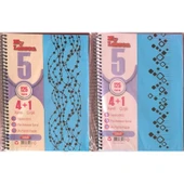 Bölmeli Defter 125 Yaprak 4+1 Spiralli Ayraçlı x 2 Adet - 1