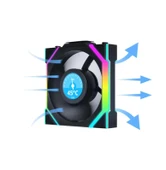 Lian Li UNI FAN SL WIRELESS LCD 3x120mm Siyah Kasa Fanı thumbnail 3