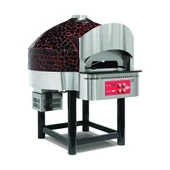 Empero EMP.SPO.03-BR-LPG Gazlı Sabit Tabanlı Pizza Fırını 9 Pizza Kapasiteli - Siyah, Kırmızı LPG'li - 1