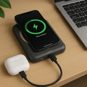 5000 mAh Kablosuz Şarjlı Powerbank  20W Hızlı Şarj, Taşınabilir Şarj Cihazı - 2