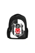 Beşiktaş Beşiktaş Bjk 1903 Logo Desenli Suni Deri Okul Çantası thumbnail 1