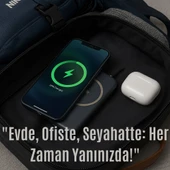 5000 mAh Kablosuz Şarjlı Powerbank  20W Hızlı Şarj, Taşınabilir Şarj Cihazı - 5