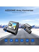 Azdome V600 Çift Kameralı Araç Içi Kamera 2.4” IPS Ekran, Su Geçirmez Arka Kamera, Geniş Açı, Gece Görüşü, G-Sensör thumbnail 7
