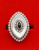 925 Ayar Kadın Gümüş Sedef Yüzük sy00031 thumbnail 3