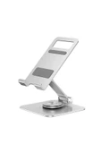 360 C Döner Katlanabilir Alüminyum Tablet & Telefon Standı  Ayarlanabilir, Taşınabilir, Ergonomik Tasarım - 1