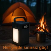 50.000 mAh Taşınabilir Powerbank  22.5W Hızlı Şarj, Çoklu USB & Type-C Çıkışlı, LED Işıklı, Dijital Ekranlı - 2