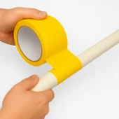 Sarı Tamir Bandı 100 mm x 10 mt Çok Amaçlı Güçlü Yapışkanlı Suya Dayanıklı Onarım Yalıtım Bandı thumbnail 3