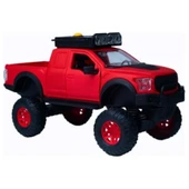 Sesli Işıklı İş Makinaları 25 cm Kamyon - 4016 - Kırmızı thumbnail 1