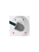 Silikon Klozet Fırçası Banyo Tuvalet Wc Küvet Temizleme Fırçası thumbnail 2