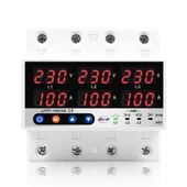 JIUJI Ev Tipi 100A Trifaz Gerilim Ve Akım Koruma Rölesi Voltaj Koruyucu 3 Fazlı - Ayrışık Faz Koruma - 1