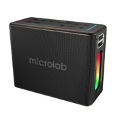 MICROLAB M60 Vega, 100W, Tasinabilir, BT/USB/AUX/TF/Type-C, RGB Isikli, 15000mAh Batarya, 2adet Mikrofon, Karaoke/Parti, Bluetooth Speaker, thumbnail 1
