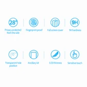 Nillkin Guardian iPhone 14 Plus / 13 Pro Max Hayalet Privacy Cam Ekran Koruyucu - 5