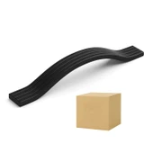 Akasya Siyah Metal 128 mm 10lu Set Mobilya Kulpu Çizgili Model Dayanıklı Uzun Ömürlü Modern Tasarım thumbnail 8