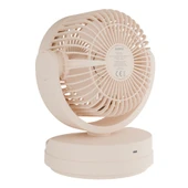 EVEREST EFN-509, KREM, 3 Kademeli Hiz, 17,5cm 3 Kanat Pervane ve Çerçeve, Masaüstü, USB Vantilatör - 2