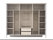 Yakamoz 6 Kapaklı Aynalı Elbise Dolabı Gardrop 253x64x213 - 2