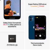 APPLE IPHONE 12 128 GB SİYAH (APPLE TÜRKİYE GARANTİLİ) - 2