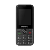 PHILIPS Xenium E6500, 128Mb, Siyah, 48Mb Ram, 2,4inc Ekran, Arka Kamera, 4G Çift Sim Destegi, FM Radyo, 1700mAh Pil, El Feneri, Türkiye Garantili - 1