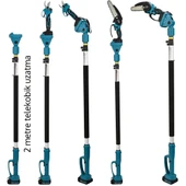 Prohummer PH295 Profesyonel 3lü Bahçe Seti Akülü Uzatma Kollu Dijital Göstergeli 50mm Dal Budama Makası ve 20cm Dal Budama Testeresi 88Vmax - 5