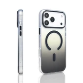 Apple iPhone 17 Pro Max Kılıf M-safe Şarj Özellikli Transparan Renk Geçişli Zore Toros Kapak thumbnail 9