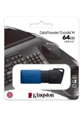 DTXM 64GB USB 3.2 Data Traveler Exodia M Flash Disk (Siyah-Mavi) - 1