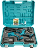 Prohummer PH295 Profesyonel 3lü Bahçe Seti Akülü Uzatma Kollu Dijital Göstergeli 50mm Dal Budama Makası ve 20cm Dal Budama Testeresi 88Vmax - 4