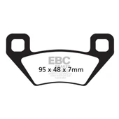 EBC FA395TT ARCTIC CAT ATV ÖN ARKA CARBON FREN BALATASI - 1