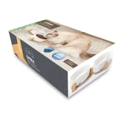 M-Pets Opera Ceramic Bowls Bambu Standlı 2x350 ml Beyaz thumbnail 1