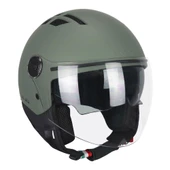 CGM 116A AIR Açık Kask YEŞİL Uzun Vizör+Güneş Vizörlü -XL - 1