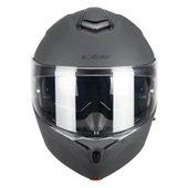 CGM 568A BER MONO ÇENE AÇILIR MOTOSİKLET KASKI ANTRASIT / M - 3