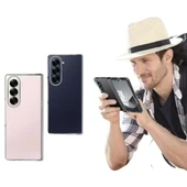 Samsung Galaxy Z Fold 6 Uyumlu Şeffaf Sert PC Kılıf - 2