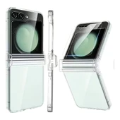 Samsung Galaxy Z Flip 6  Uyumlu Şeffaf Sert PC Kılıf thumbnail 1