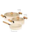 The Mia Cucina Di Mia İndüksiyon Tabanlı Seramik Sahan Tava Seti 5 Parça thumbnail 2