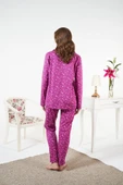 Estiva Likralı Penye Önden Düğmeli Bayan Pijama Takım thumbnail 5