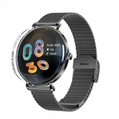 Haino Teko 18 Amoled Ekran Super Slim Tasarım WaterProof 3 Kordonlu Akıllı Saat Siyah Teko18S thumbnail 1