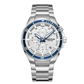 Quantum PWG1227.330 Safir Camlı Çelik Kordon Çelik Kasa 10 ATM Suya Dayanıklı Metalik Renk Erkek Kol Saati - 1