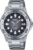 Casio MTD-140D-1AVDF Çelik Kasa Çelik Kordon 10 Atm Suya Dayanıklı Metalik Renk Erkek Kol Saati - 1