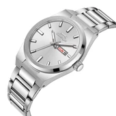 Slazenger SL.09.2555.2.01 Çelik Kordon Çelik Kasa 10 ATM Suya Dayanıklı Metalik Renk Erkek Kol Saati - 2