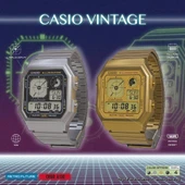 Casio A130WE-1ADF Retro Tasarım Kare Kadran Metal Kordon Metal Kasa Metalik Renk Üniseks Kol Saati - 5