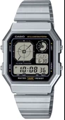 Casio A130WE-1ADF Retro Tasarım Kare Kadran Metal Kordon Metal Kasa Metalik Renk Üniseks Kol Saati - 1