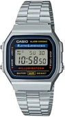 Casio A168WA-1WDF Retro Tasarım Kare Kadran Metal Kordon Metal Kasa  Metalik Renk Üniseks Kol Saati - 1