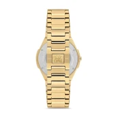 Momentus EM390G-02SG Safir Camlı Çelik Kordon Çelik Kasa 3 ATM Suya Dayanıklı Altın Renk Erkek Kol Saati thumbnail 3